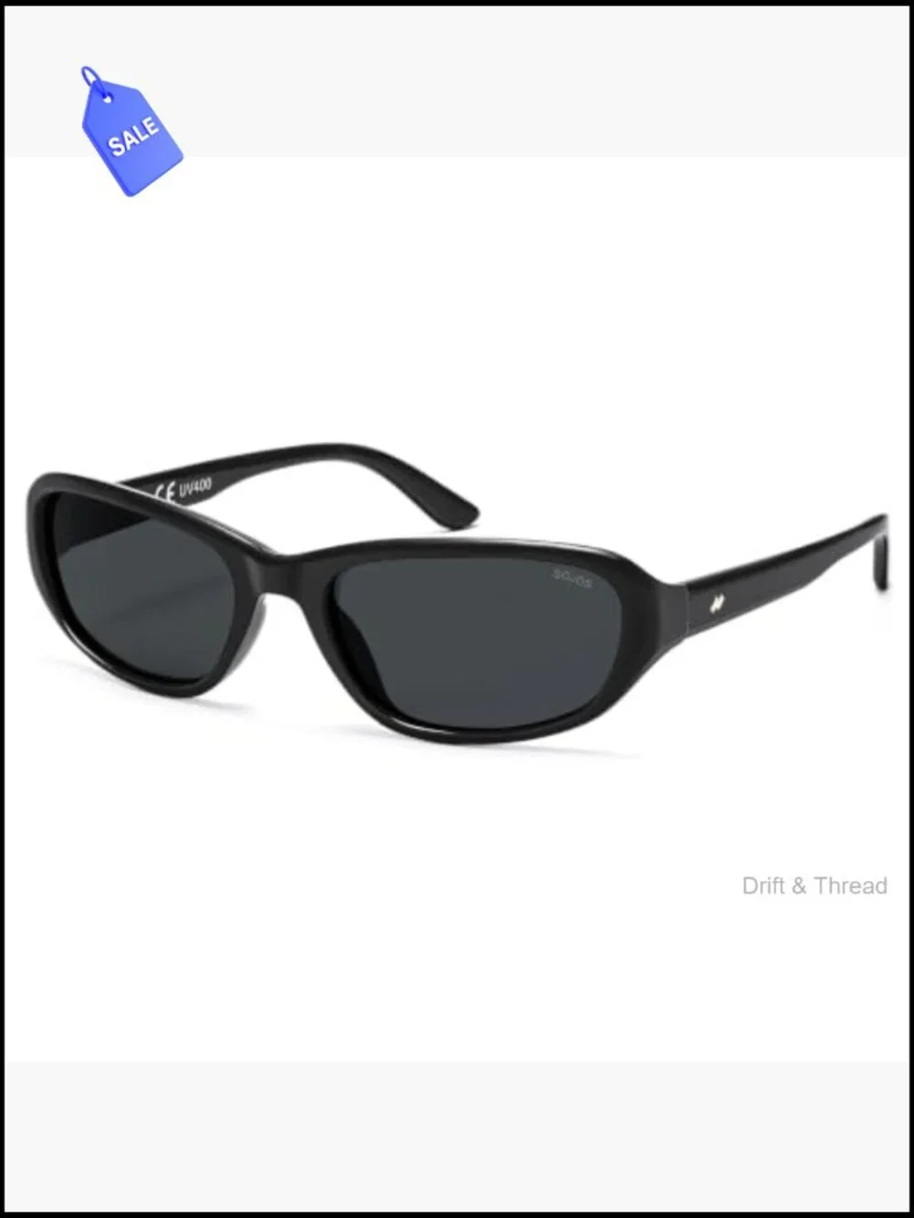 Trendy Oval Wrap Around Y2K Polarized Sunglasses UV400